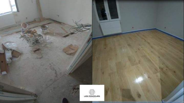 Ponçage parquet professionnel Île de France