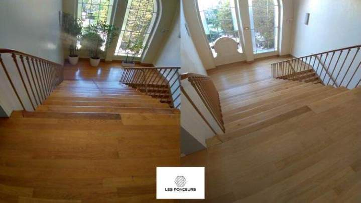 Restauration parquet ponçage vitrification Île de France