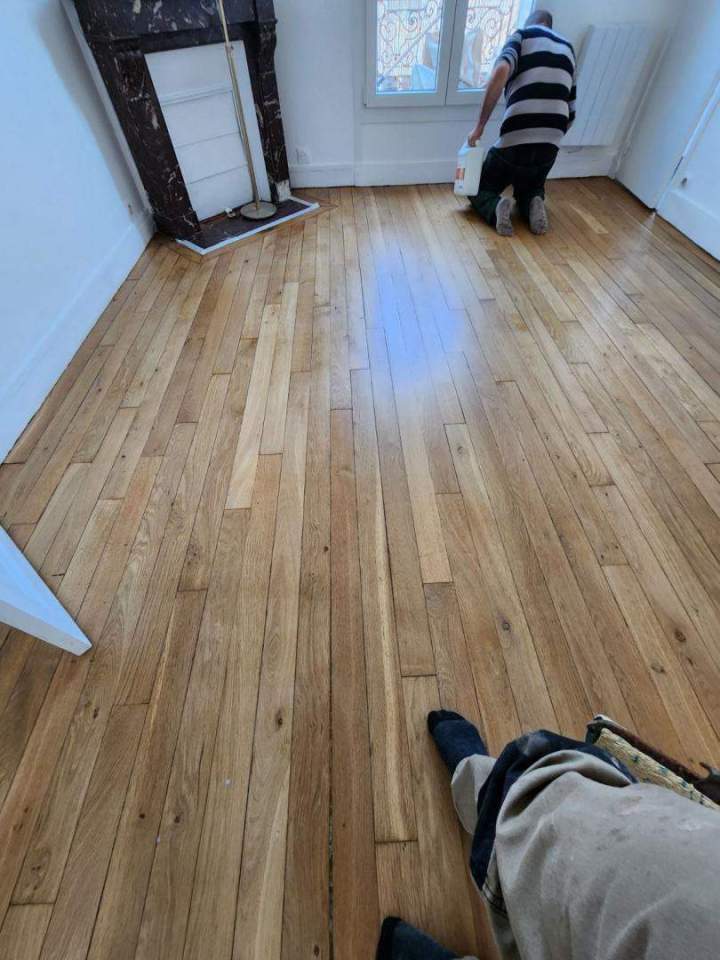 Rénovation parquet ponçage vitrification Île de France